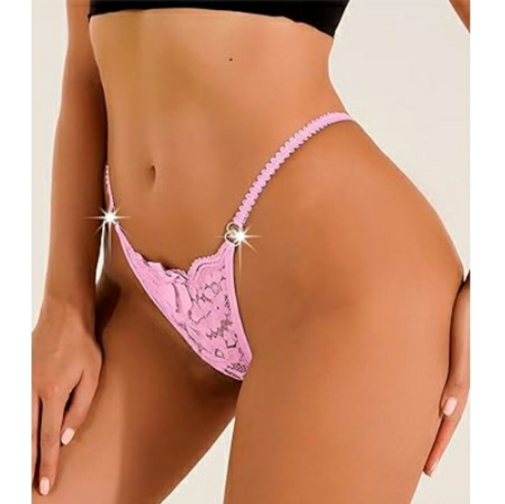 G-String Thongs Panties T Back Low Waist Seamless Underwear Pink